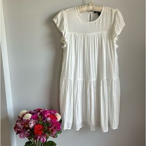 Forever 21 Swiss Dot Tiered Dress